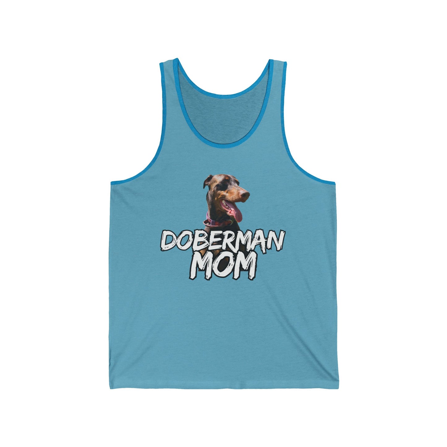 Doberman Mom Unisex Jersey Tank - Perfect Gift for Dog Lovers!