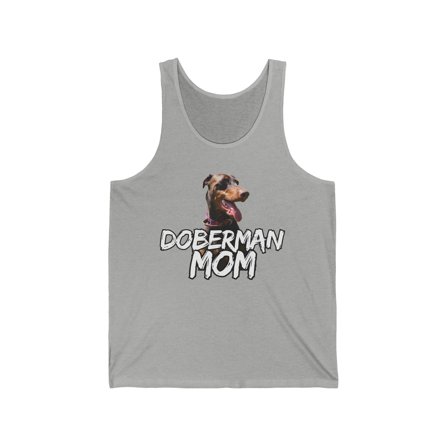 Doberman Mom Unisex Jersey Tank - Perfect Gift for Dog Lovers!