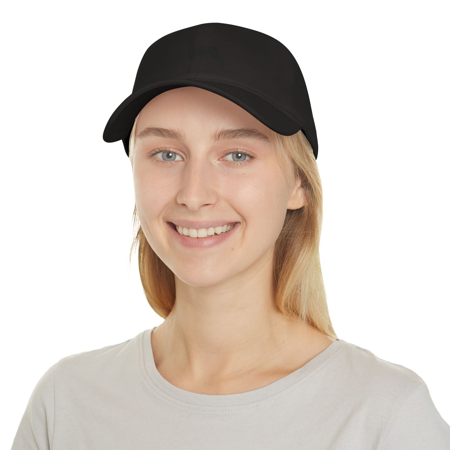 Doberman 4 Silhouette Low Profile Baseball Cap