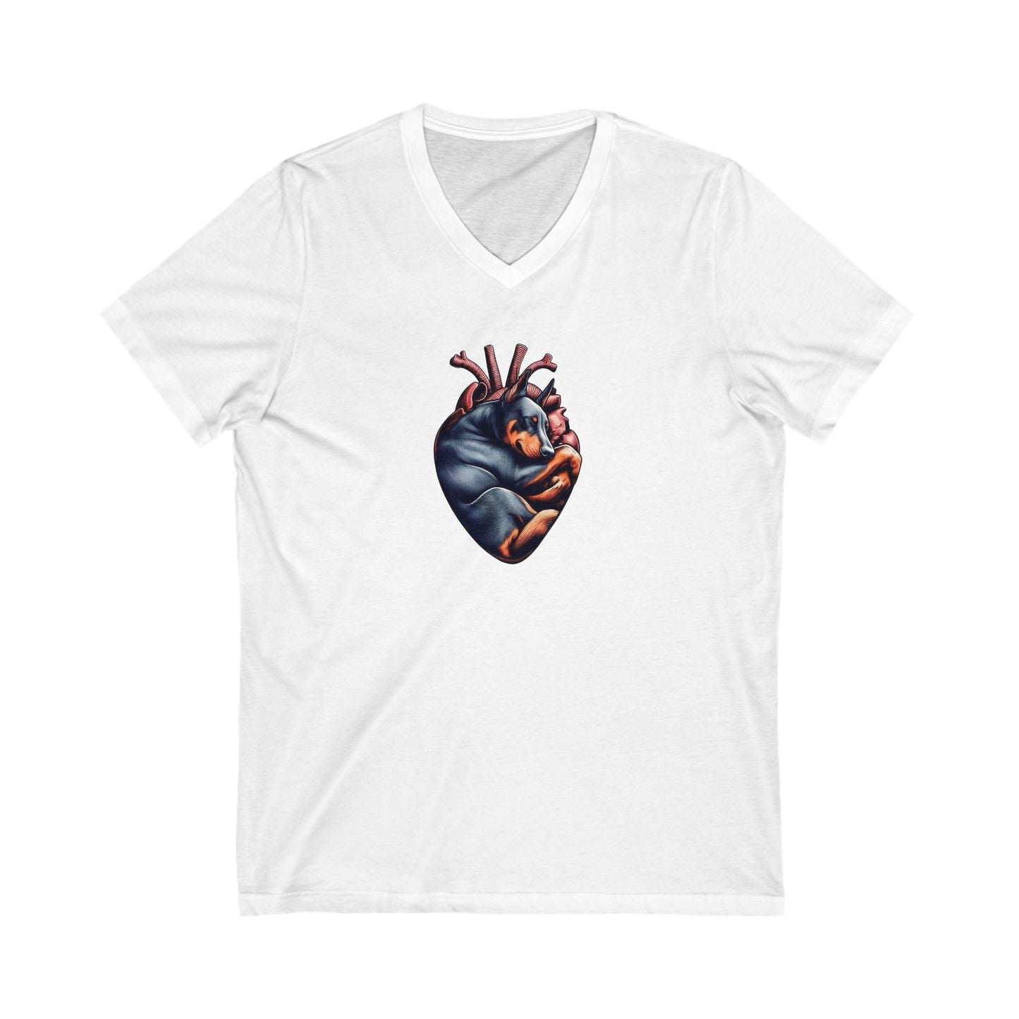 Heartfelt Love Unisex V-Neck Tee