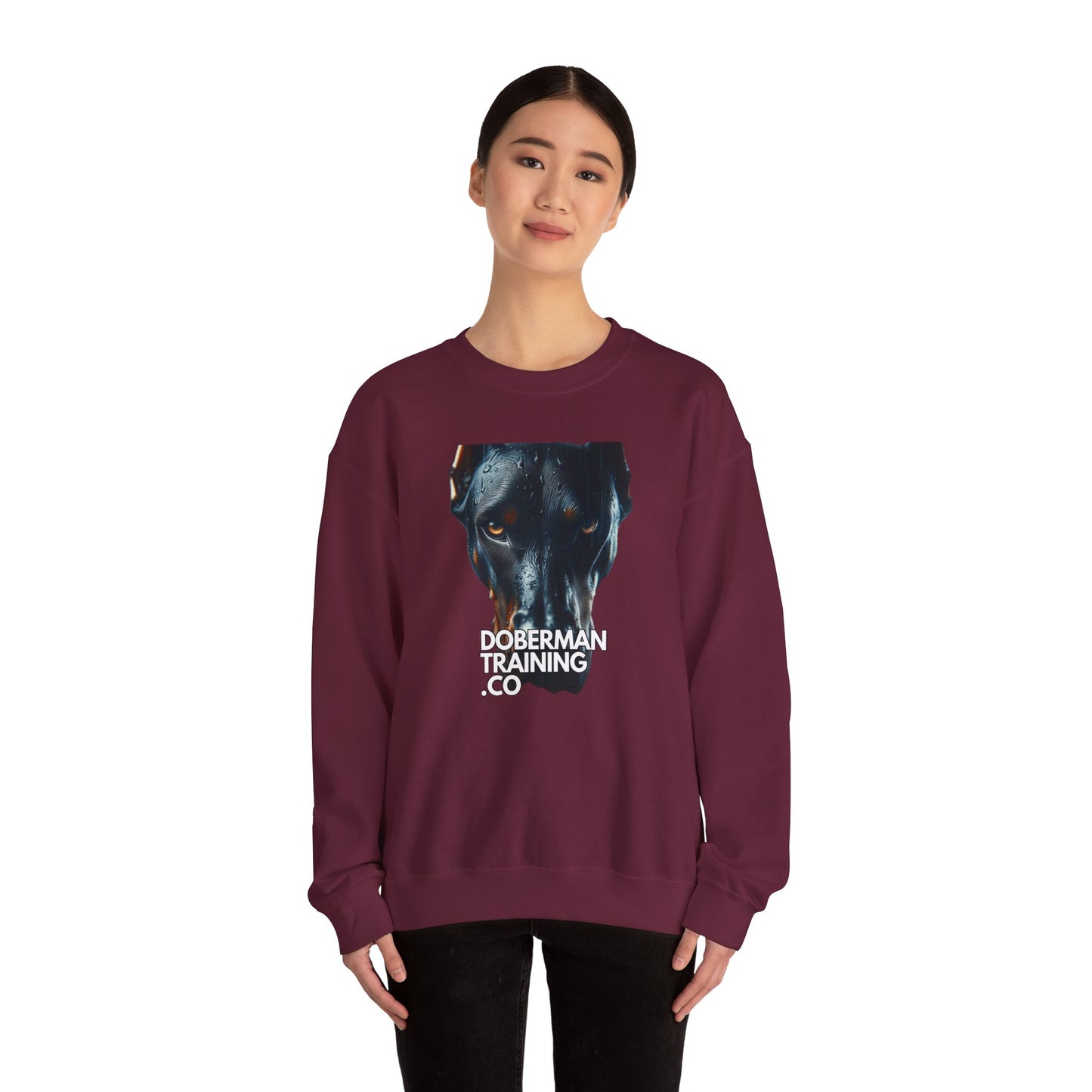Doberman Training Crewneck Sweatshirt – Unisex Heavy Blend