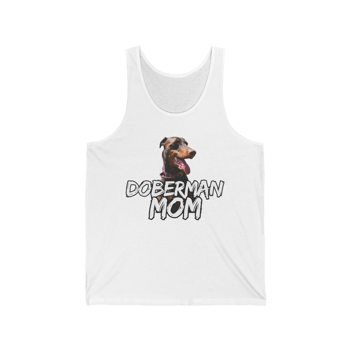 Doberman Mom Unisex Jersey Tank - Perfect Gift for Dog Lovers!