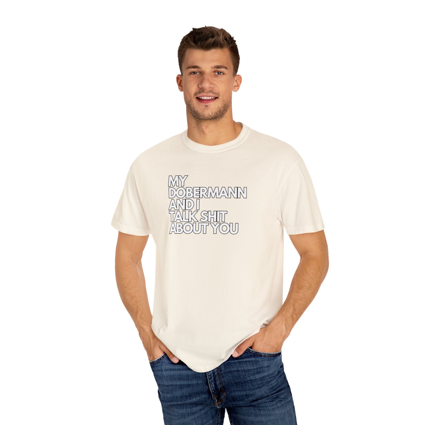 Dobermann 1 Unisex Garment-Dyed T-shirt