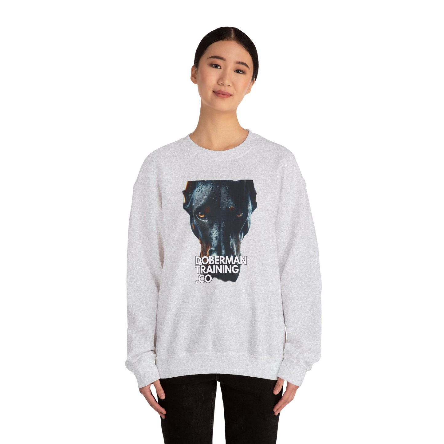 Doberman Training Crewneck Sweatshirt – Unisex Heavy Blend