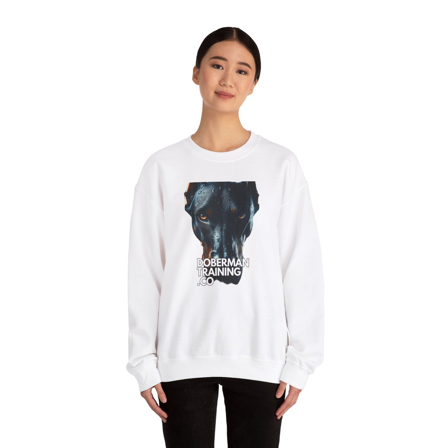 Doberman Training Crewneck Sweatshirt – Unisex Heavy Blend