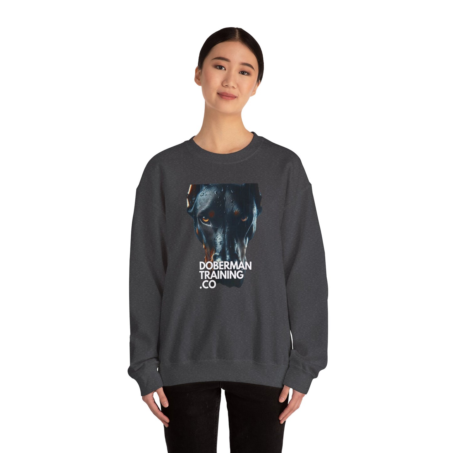 Doberman Training Crewneck Sweatshirt – Unisex Heavy Blend