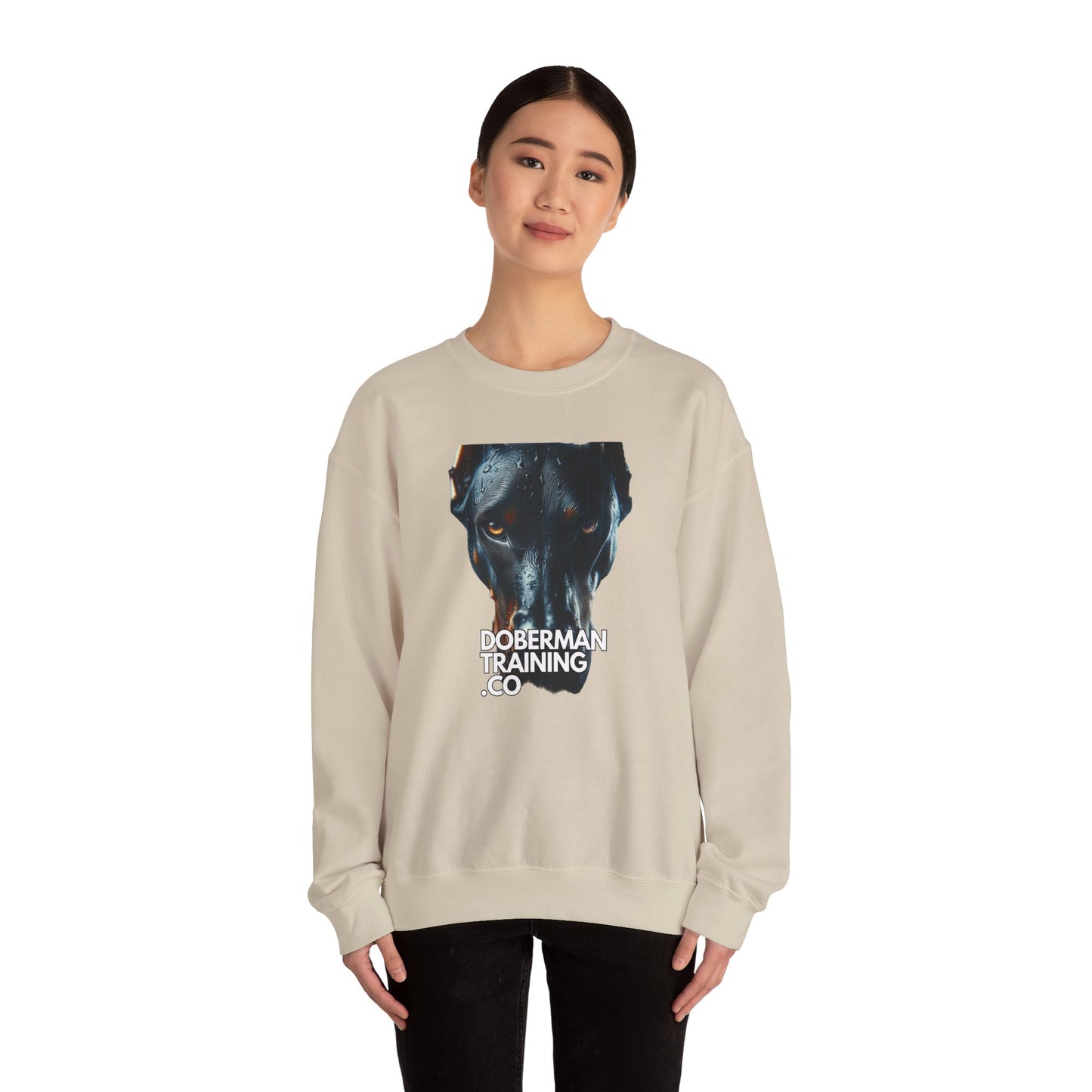 Doberman Training Crewneck Sweatshirt – Unisex Heavy Blend