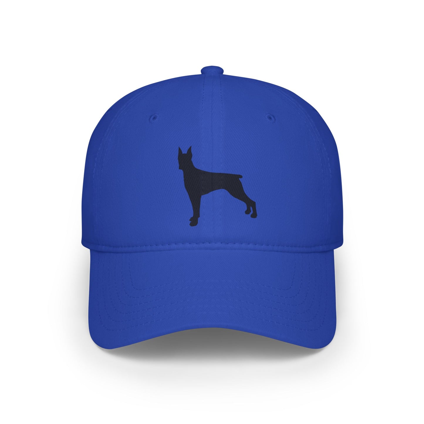 Doberman 4 Silhouette Low Profile Baseball Cap