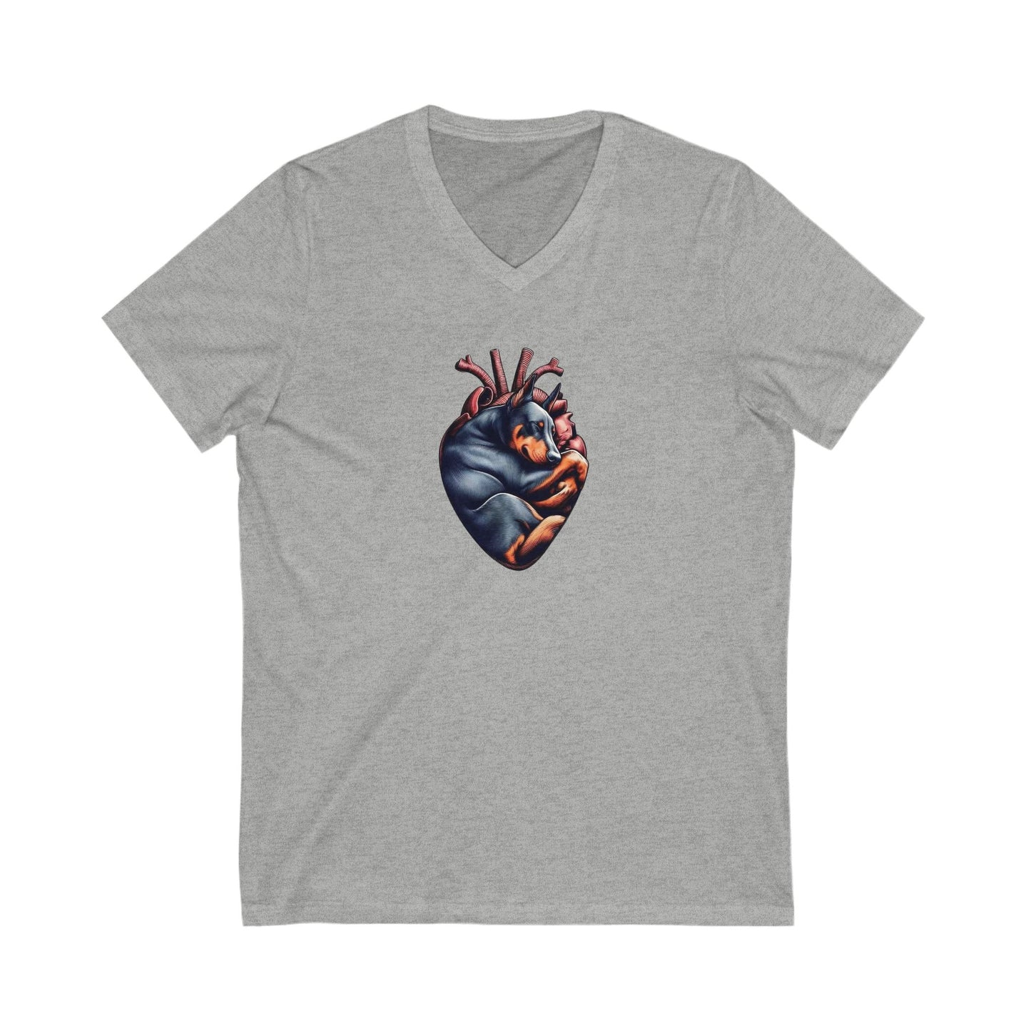 Heartfelt Love Unisex V-Neck Tee