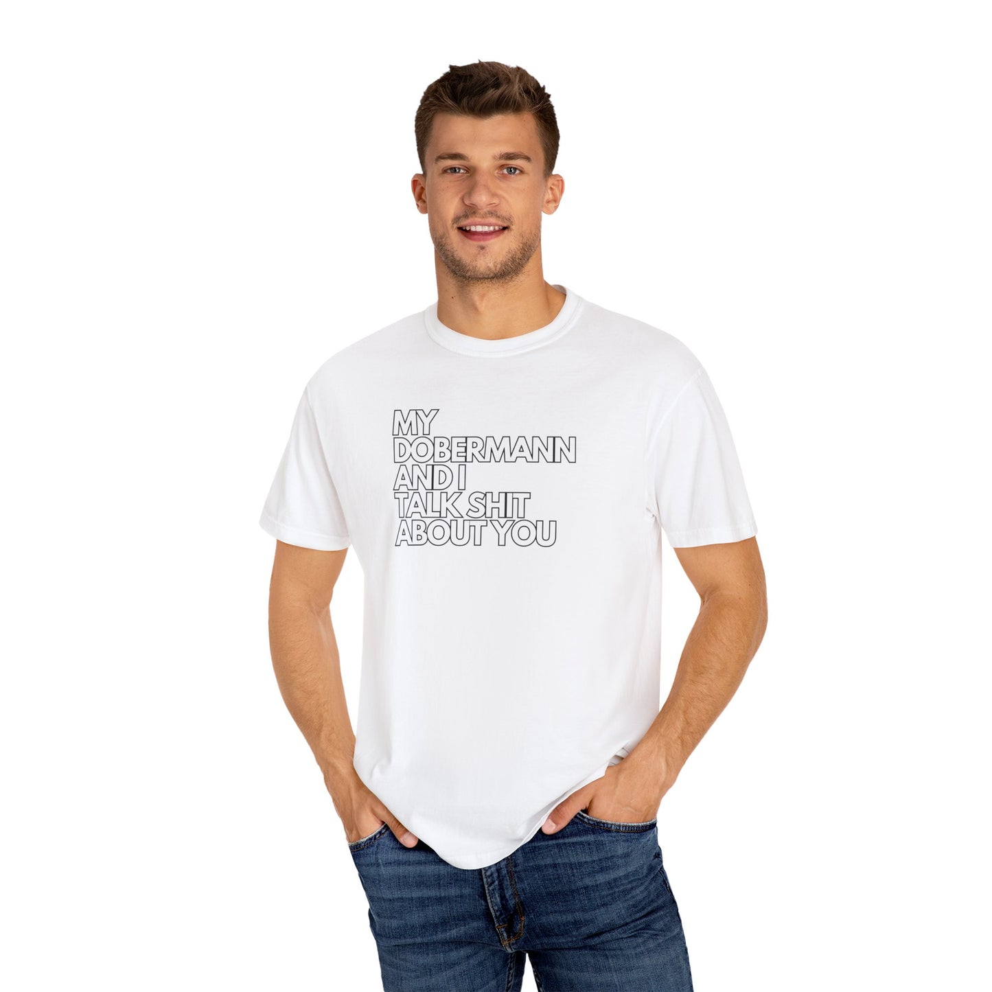 Dobermann 1 Unisex Garment-Dyed T-shirt