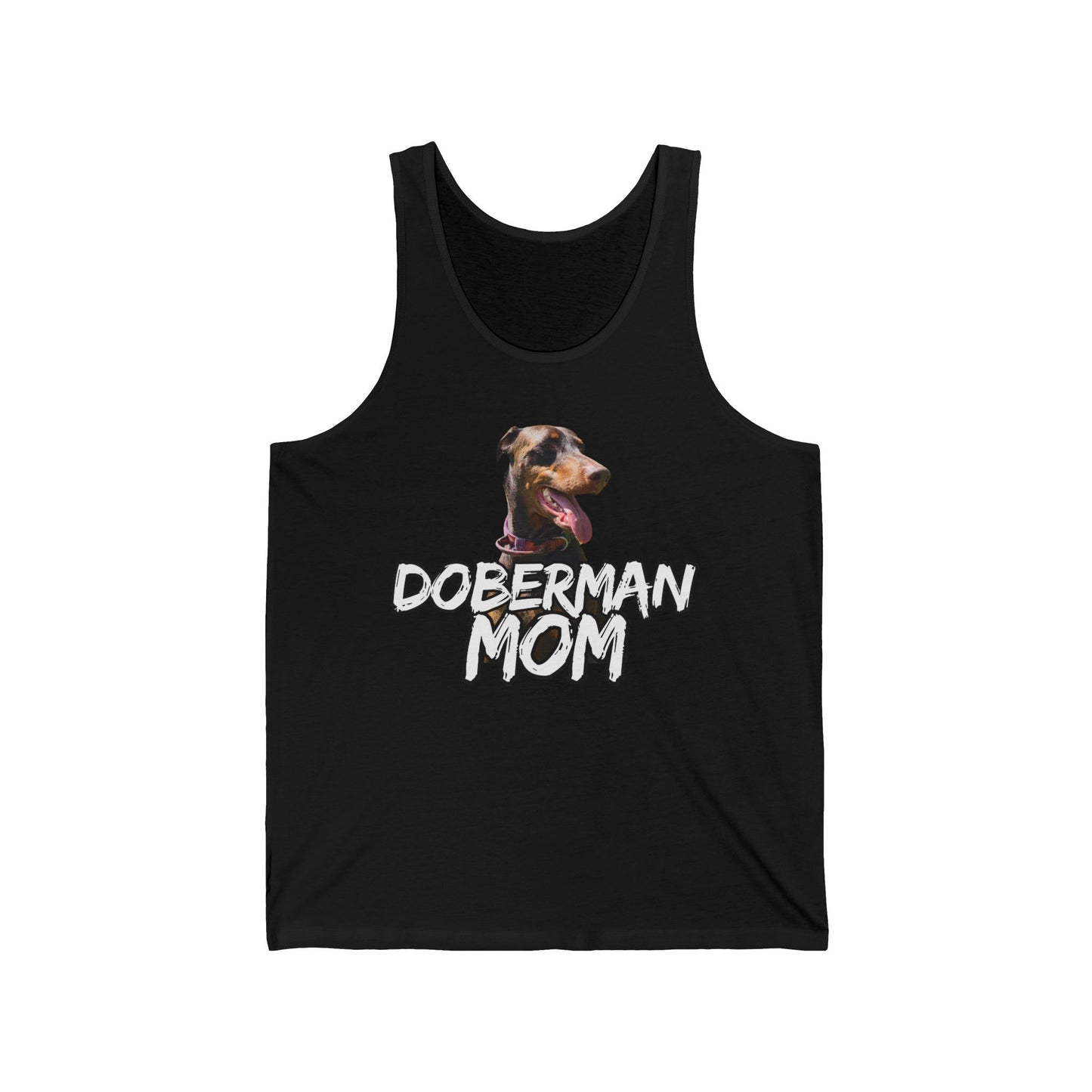 Doberman Mom Unisex Jersey Tank - Perfect Gift for Dog Lovers!